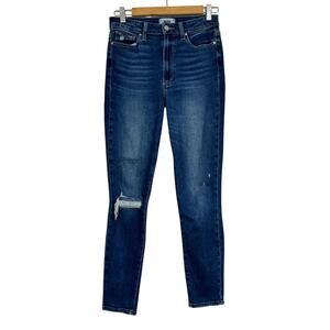 Paige Margaret Ankle Skinny Blue Jeans Womens 27 Zip Fly Denim Casual Classic